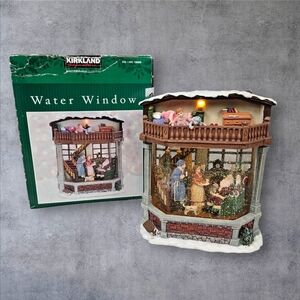 Kirkland Signature Christmas Santa Claus "Milk‎ & Cookies" Water Window in Box